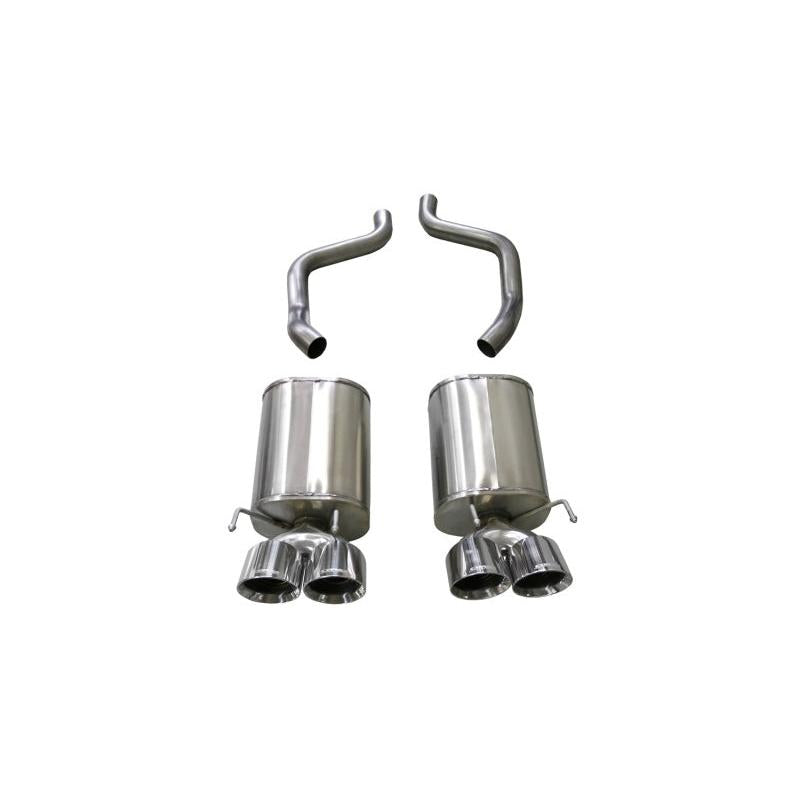 Corsa 2009-2013 Chevrolet Corvette (C6) 6.2L Polished Sport Axle-Back Exhaust w/4.5in Tips-SR1 Performance