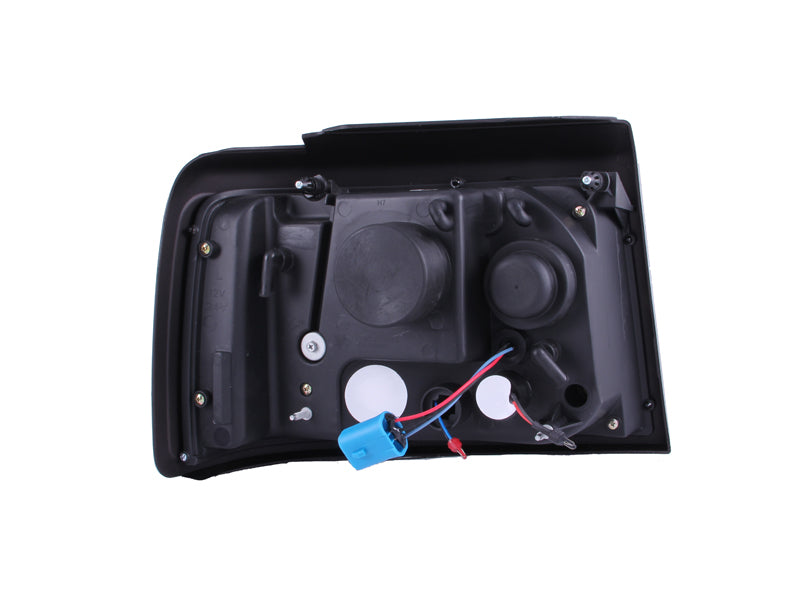 ANZO 1992-1996 Ford F-150 Projector Headlights w/ Halo Black w/ Side Markers and Parking Lights-SR1 Performance