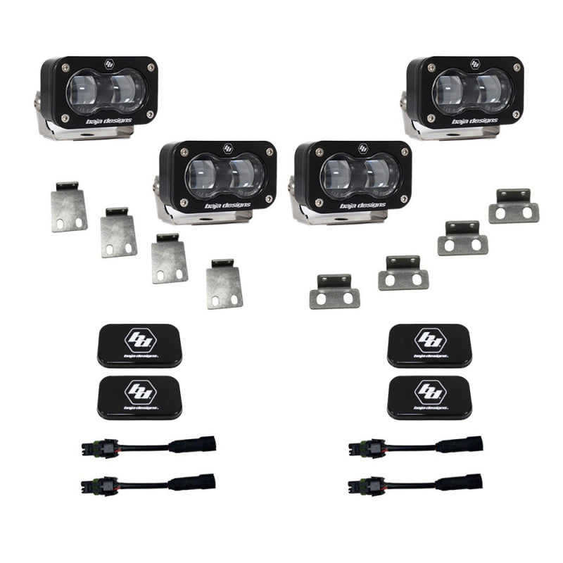 Baja Designs 21-22 Ford F-150 Raptor S2 SAE Dual Fog Pocket Light Kit - Clear-SR1 Performance