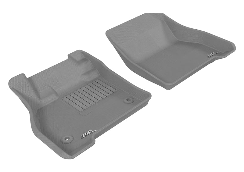 3D MAXpider 2011-2012 Nissan Leaf Kagu 1st Row Floormat - Gray-SR1 Performance