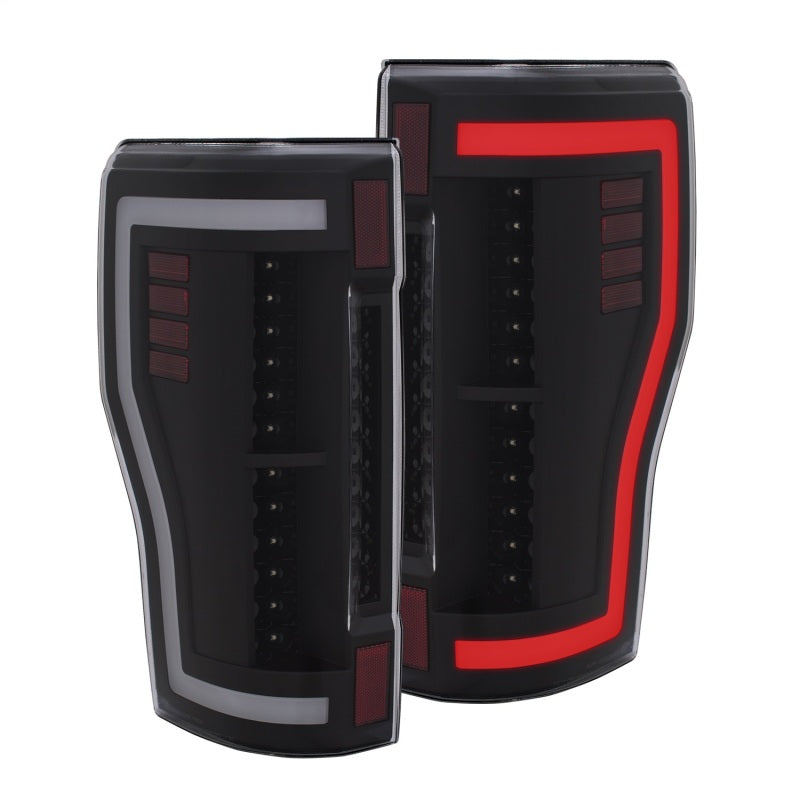 ANZO 2017+ Ford F-250 LED Taillights - Black/Clear-SR1 Performance