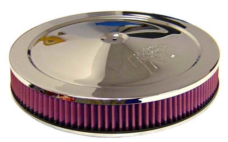 K&N 14in Red Custom Air Cleaner Assembly - 5.125in ID x 14in OD x 3.87in H-SR1 Performance