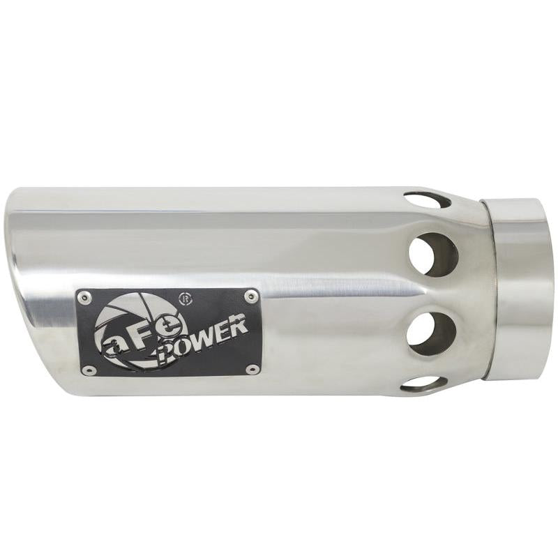 aFe Power Intercooled Tip Stainless Steel - Polished 4in In x 5in Out x 12in L Clamp On-SR1 Performance