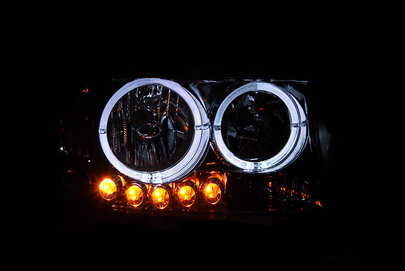 ANZO 1998-2005 Ford Crown Victoria Crystal Headlight Chrome With Bumper Light (OE)-SR1 Performance