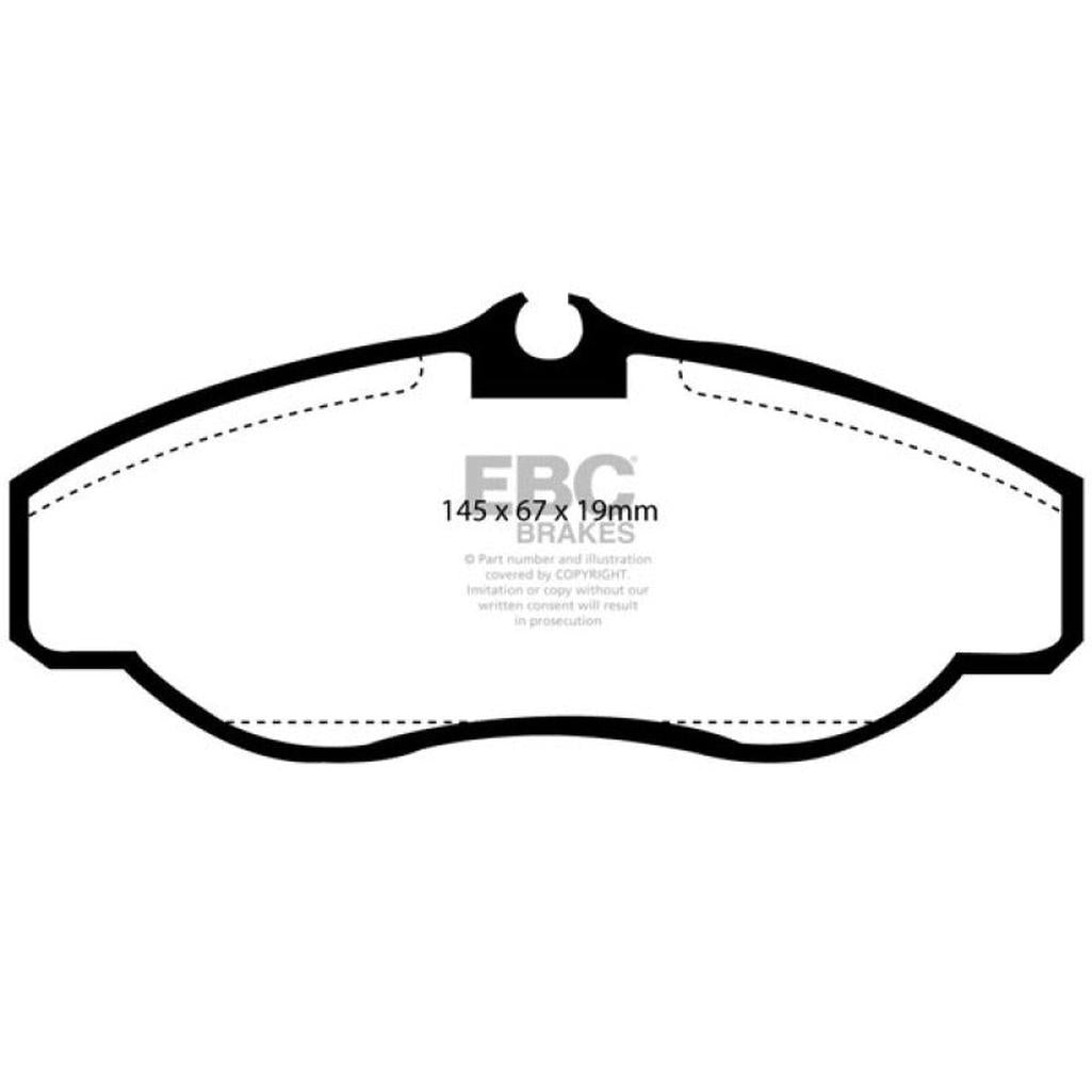 EBC Greenstuff 6000 Series Front Brake Pads for Land Rover Discovery & Range Rover (2000-2004)
