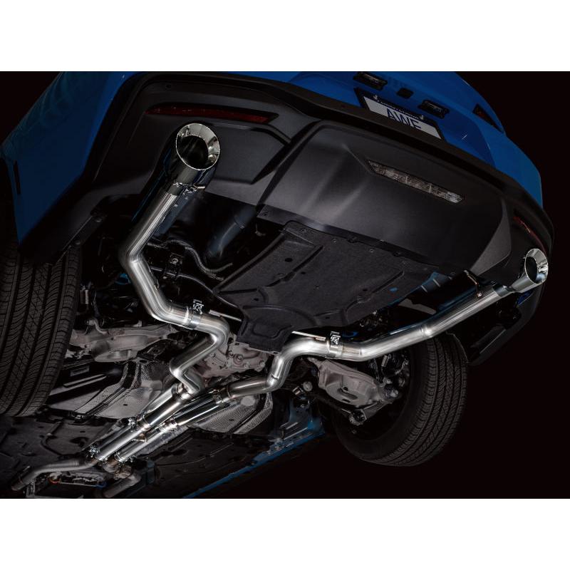 AWE 2024 Ford Mustang GT Fastback S650 RWD Track Edition Catback Exhaust w/ Dual Chrome Silver Tips-SR1 Performance