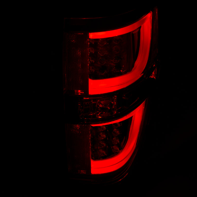 ANZO 2009-2013 Ford F-150 LED Taillights Red/Clear-SR1 Performance