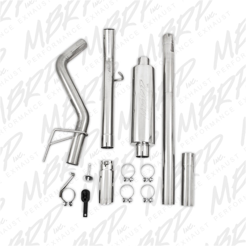 MBRP 06-08 Ram Hemi 1500 Mega Cab 5.7L / 03-13 Ram Hemi 2500/3500 5.7L T409 3in Cat Back Single Side-SR1 Performance