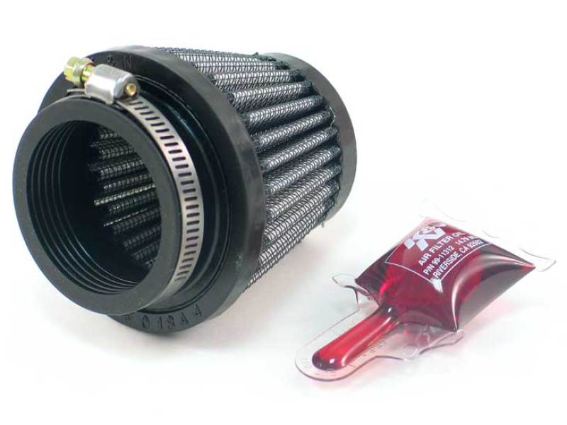 K&N Filter Universal Rubber Filter 1 3/4 inch Flange 3 inch Base 2 inch Top 2.5 inch Height-SR1 Performance