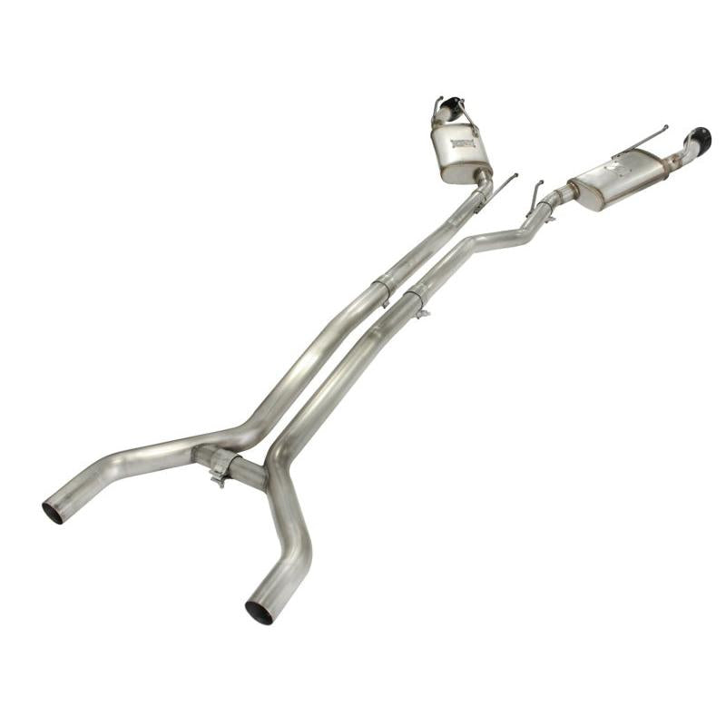 aFe MACHForce XP Exhaust 2.5in Stainless Steel CB/10-13 Chevy Camaro V6-3.6L (td) (gloss blk tip)-SR1 Performance