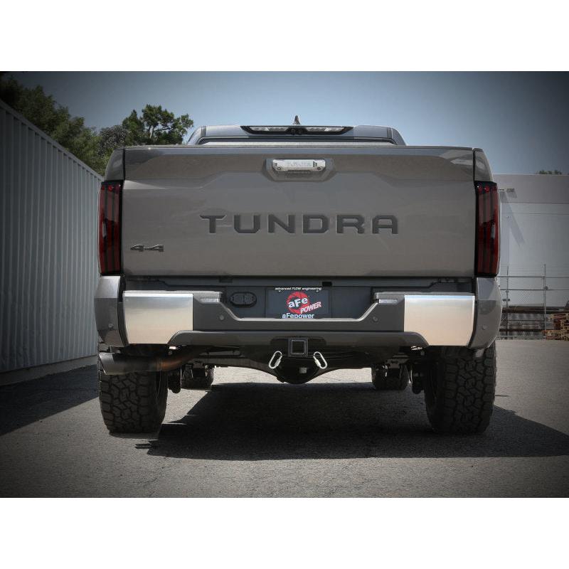 aFe 2022 Toyota Tundra V6-3.5L (tt) Vulcan Series 2.5in to 3in 304 SS Cat-Back Exhaust w/ Black Tip-SR1 Performance