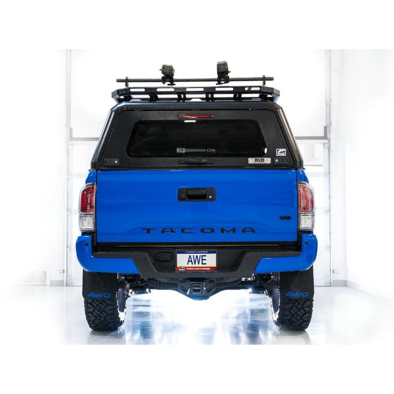 AWE 2016-2022 Toyota Tacoma 0FG Exhaust with BashGuard - No Tips-SR1 Performance
