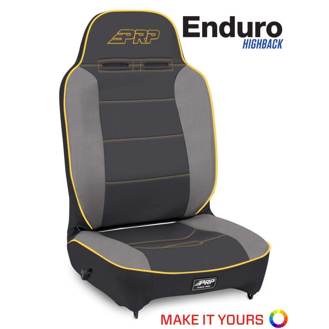 PRP Enduro High Back Reclining 4 In. Extra Tall Suspension Seat (Driver Side)-SR1 Performance