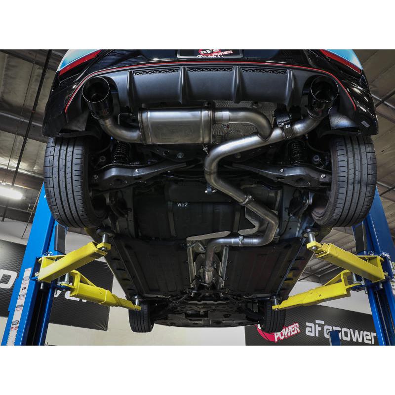 aFe Hyundai Veloster N 21-22 L4-2.0L (t) Takeda Cat-Back Exhaust System- Black Tips-SR1 Performance