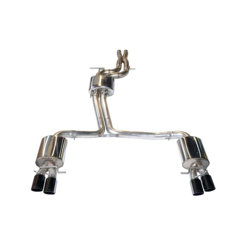AWE Tuning B8 / B8.5 S5 Cabrio Touring Edition Exhaust - Resonated - Diamond Black Tips-SR1 Performance