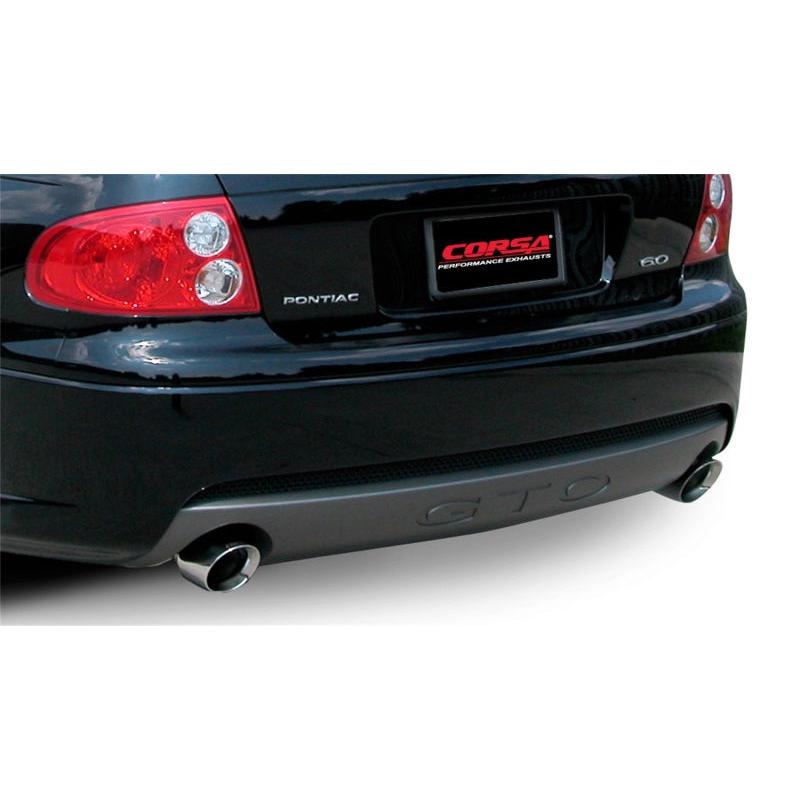 Corsa 2005-2006 Pontiac GTO 6.0L V8 2.5in Sport Cat-Back + XPipe Exhaust Polished Tips-SR1 Performance