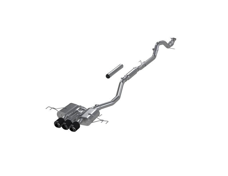 MBRP 23-24 Honda Civic Type R 2.0L T304 SS 3in Cat-Back Exhaust Triple Center Outlet w/ Carbon Tips-SR1 Performance