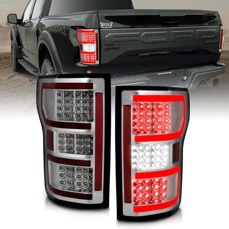 ANZO 18-19 Ford F-150 LED Taillights Chrome-SR1 Performance