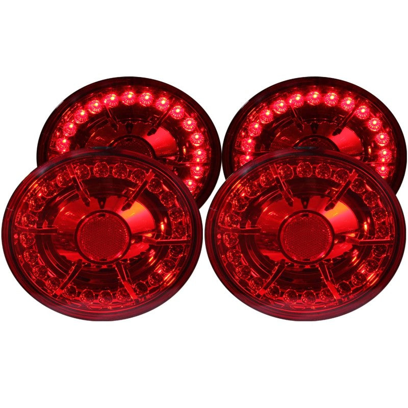 ANZO 2005-2010 Chevrolet Corvette LED Taillights Red 4pc-SR1 Performance