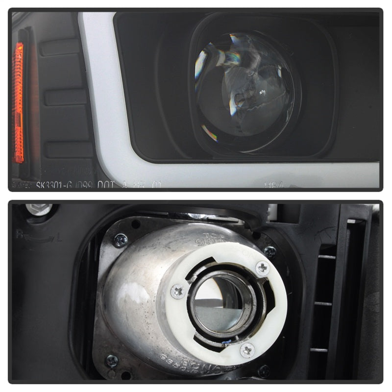 Spyder GMC Sierra 1500/2500/3500 99-06 V2 Projector Headlights - DRL - Black PRO-YD-CDE00V2-LB-BK-SR1 Performance