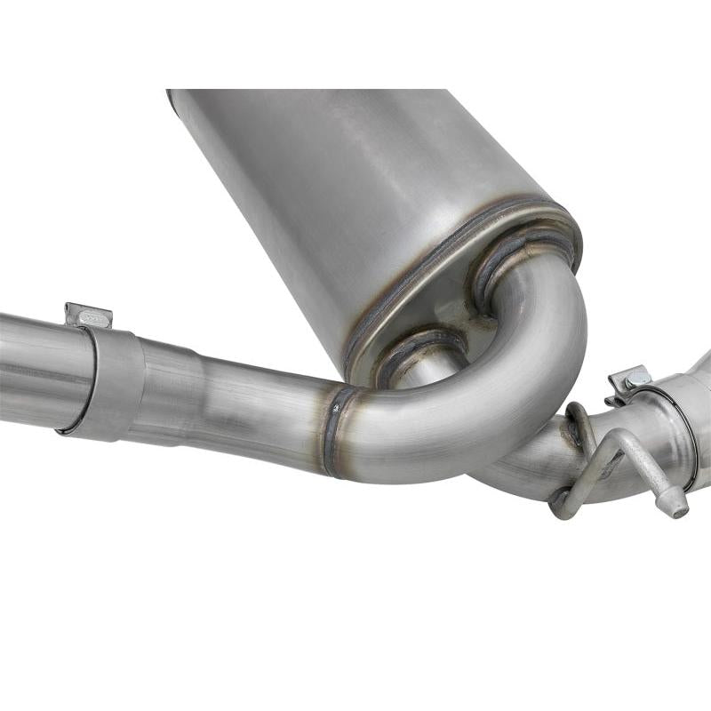 aFe Rebel Series 2.5in 409 SS Cat-Back Exhaust w/ Polished Tips 07+ Jeep Wrangler (JK) V6 3.6L/3.8L-SR1 Performance