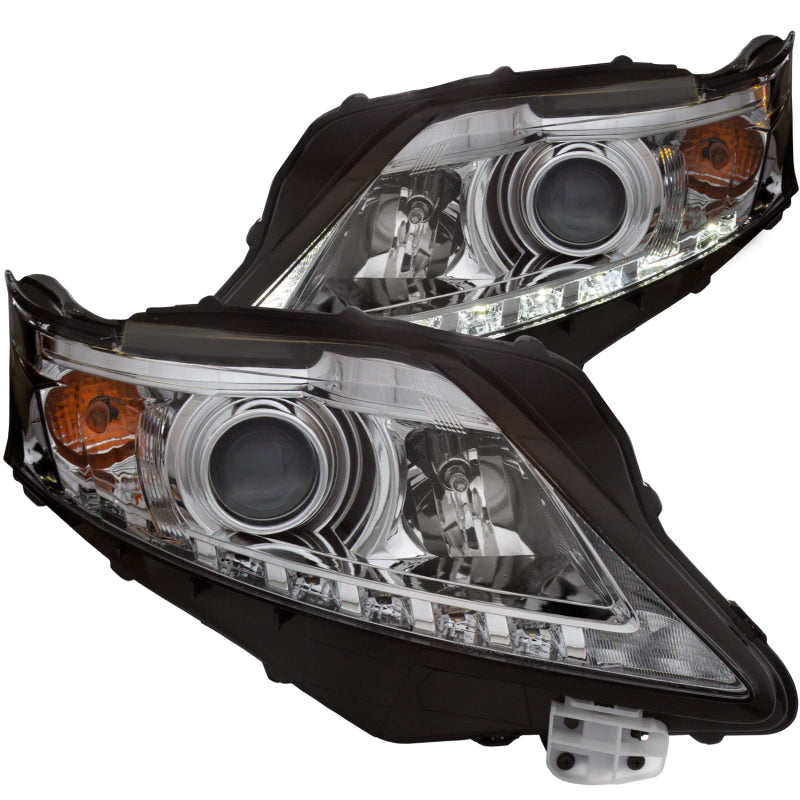 ANZO 2010-2012 Lexus Rx350 Projector Headlights w/ U-Bar Chrome-SR1 Performance