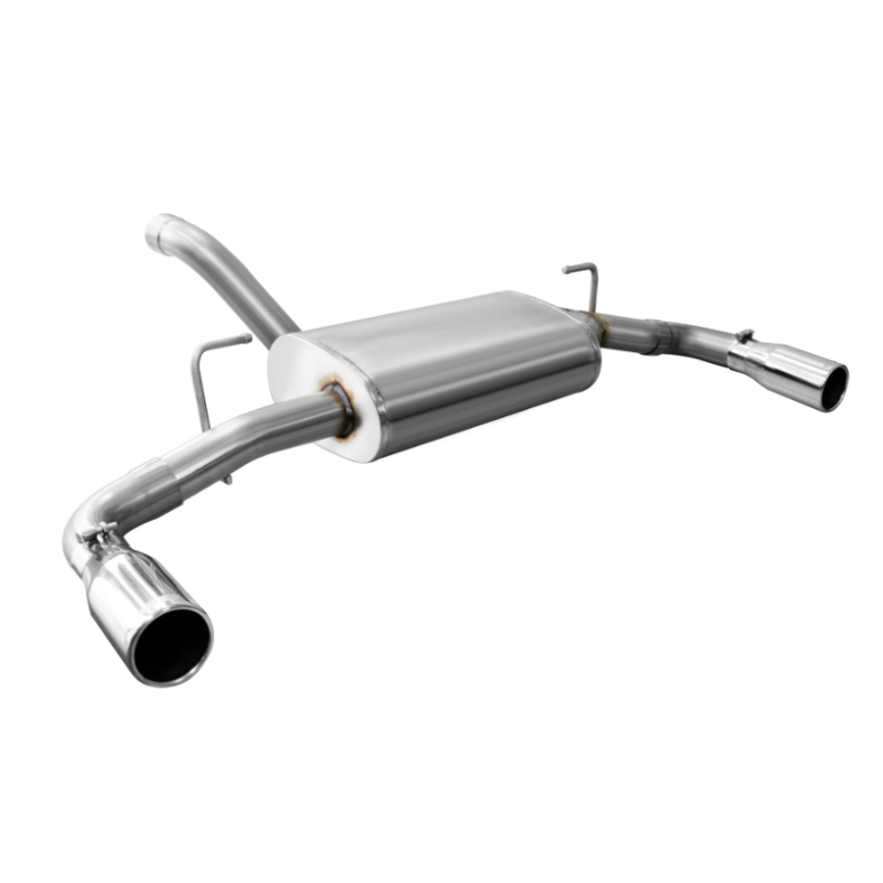 Corsa 2018-2024 Jeep Wrangler JL 2.5in Dual Rear Exit Polished Tips Touring Axle-Back Exhaust-SR1 Performance