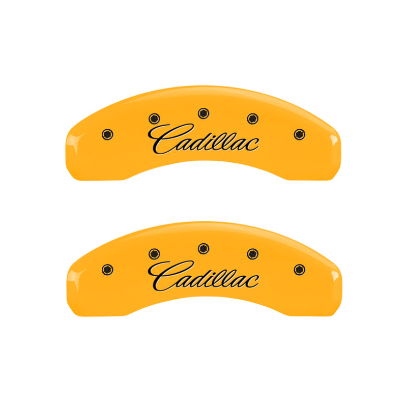 MGP 4 Caliper Covers Engraved Front & Rear Escalade Black finish silver-SR1 Performance