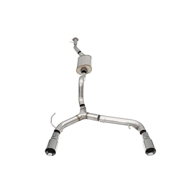 Corsa 21-24 Ford Bronco 2.3L 4-Door 2.75in Cat-Back Dual Rear Exhaust w/4in Straight-Cut Polish Tips-SR1 Performance