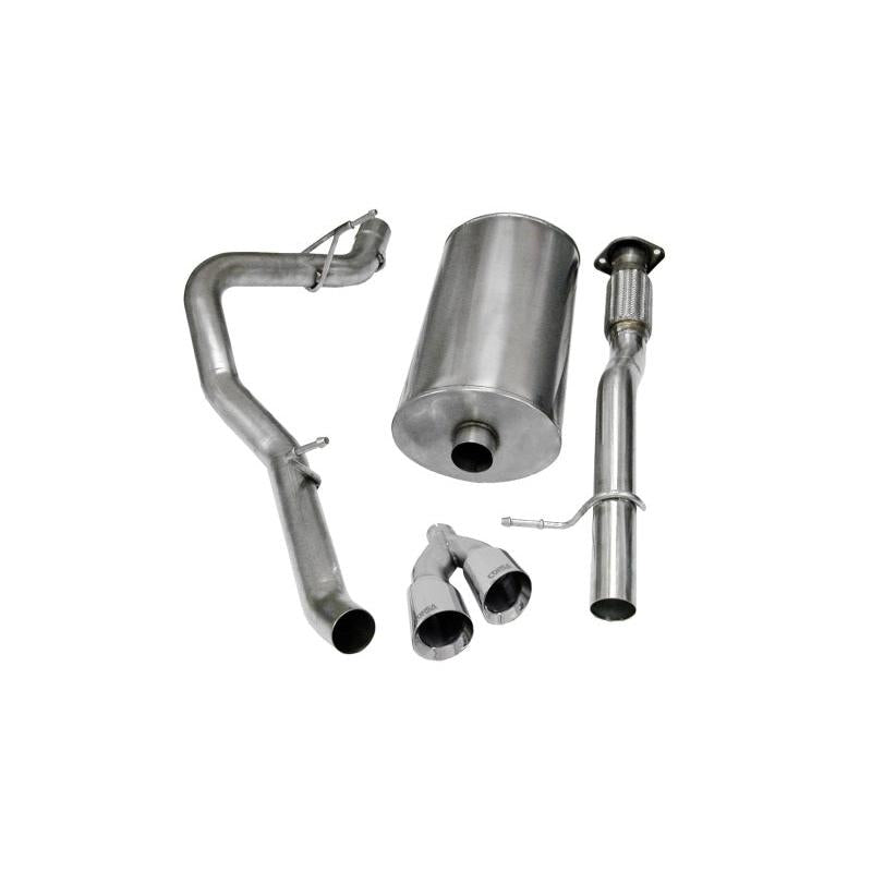 Corsa 2009-2013 Chevrolet Suburban 1500 5.3L V8 Polished Sport Cat-Back Exhaust-SR1 Performance