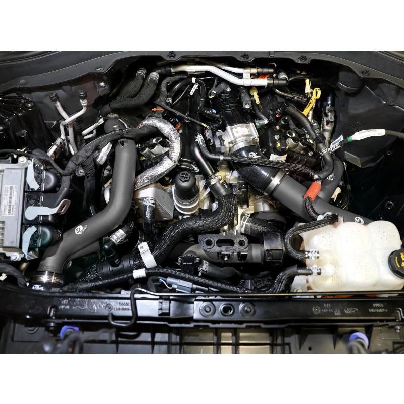 aFe 20-23 Ford Explorer ST V6 3.0L (tt) BladeRunner Aluminum Hot and Cold Charge Pipe Kit - Black-SR1 Performance