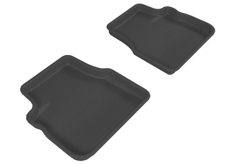 3D MAXpider 2009-2013 Subaru Forester/Impreza/WRX/Sti Kagu 2nd Row Floormats - Black-SR1 Performance