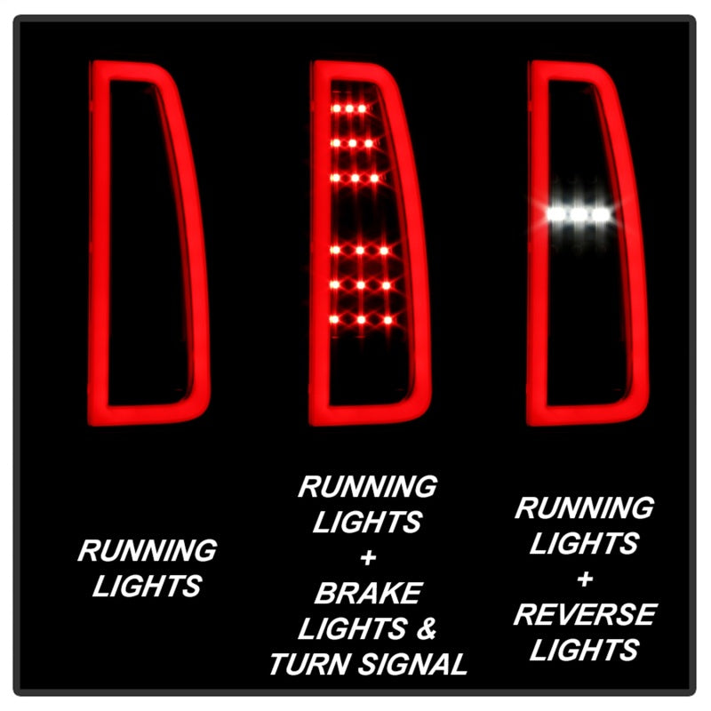 Spyder Chevy Tahoe / Suburban 15-17 LED Tail Lights - Black Smoke (ALT-YD-CTA15-LED-BSM)-SR1 Performance