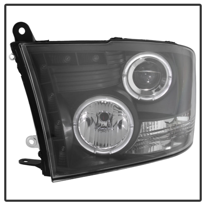 Spyder Dodge Ram 1500 09-14 10-14 Projector Headlights Halogen- LED Halo LED - Blk PRO-YD-DR09-HL-BK-SR1 Performance