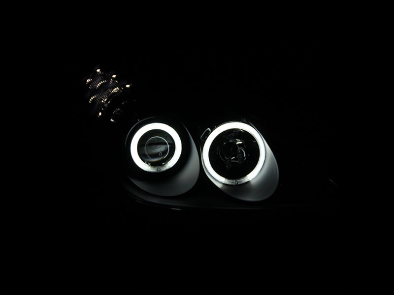 ANZO 2002-2003 Lexus Es300 Projector Headlights w/ Halo Black-SR1 Performance