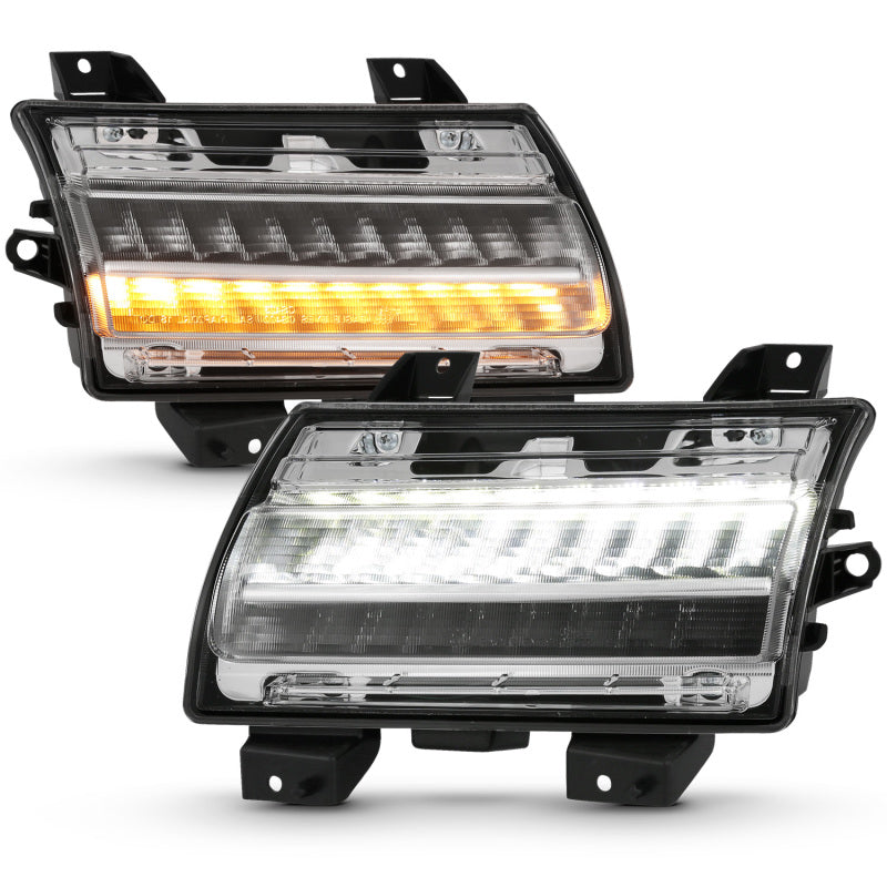 ANZO 18-19 Jeep Wrangler JL Halogen Chrome Clear w/ Sequential Signal-SR1 Performance