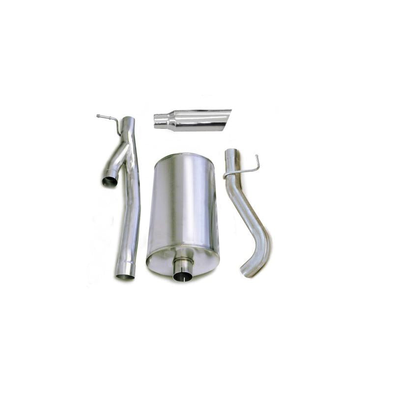 Corsa 2003-2006 Chevrolet Silverado Ext. Cab/Short Bed 2500 6.0L V8 Polished Sport Cat-Back Exhaust-SR1 Performance