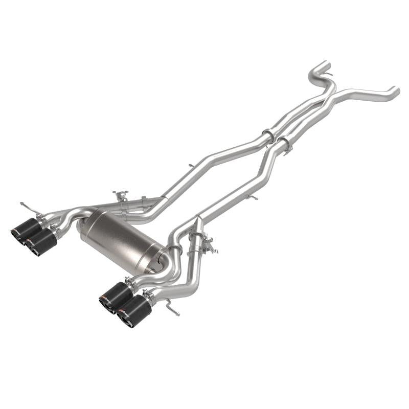 aFe MACHForce XP Exhausts Cat-Back SS 19-21 BMW M2 Competition L6-3.0L w/Carbon Tips-SR1 Performance