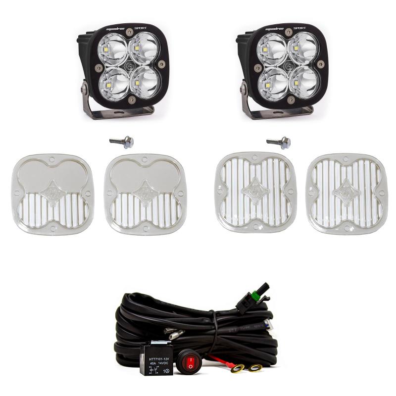 Baja Designs 2021+ Ford Bronco A Piller Light Kit Squadron Sport Spot-SR1 Performance