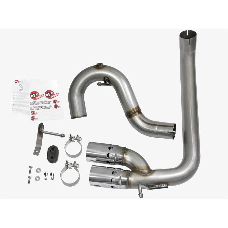 aFe Rebel Series DPF-Back 3in Side Exit SS Exhaust w/ IC Polished Tips 2016 GM Colorado/Canyon 2.8L-SR1 Performance