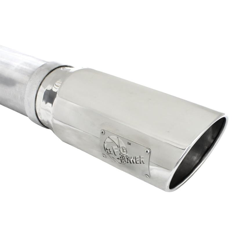 aFe MACHForce XP 5in DPF-Back SS Exht Dodge RAM 13-14 6.7L (td) Mega Cab w/ Polished Tip-SR1 Performance