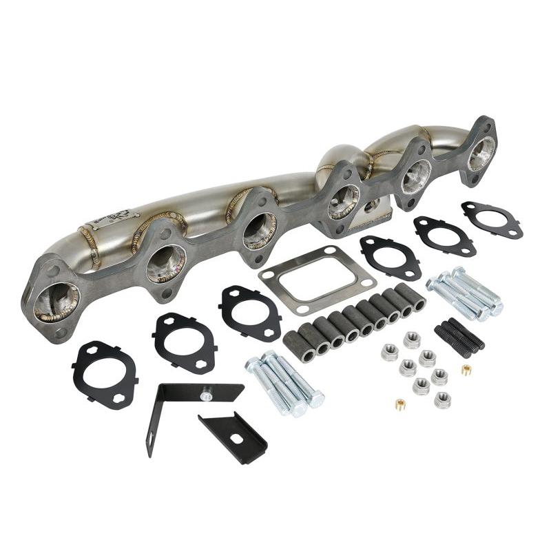 aFe Twisted Steel Header w/ T4 Turbo Manifold 03-07 Dodge Diesel L6-5.9L-SR1 Performance