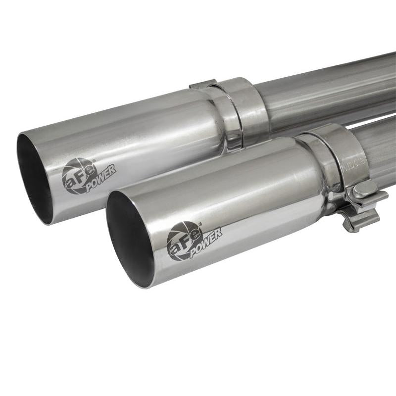 aFe Rebel Series CB 3in Middle Side Exit SS Exht w/Polish Tips 09-16 Chevy Silverado/GMC Sierra 1500-SR1 Performance