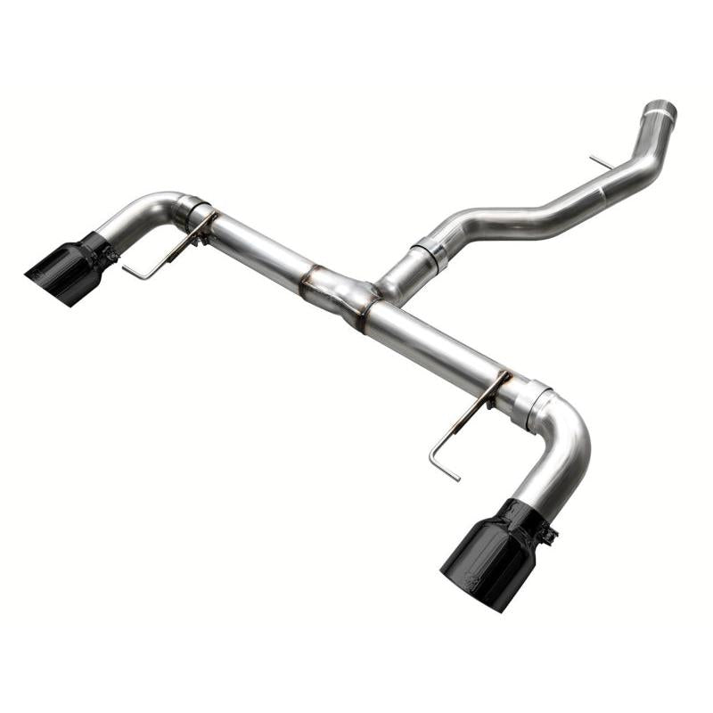 AWE 19-23 BMW 330i / 21-23 BMW 430i Base G2X Track Edition Axle Back Exhaust - Diamond Black-SR1 Performance