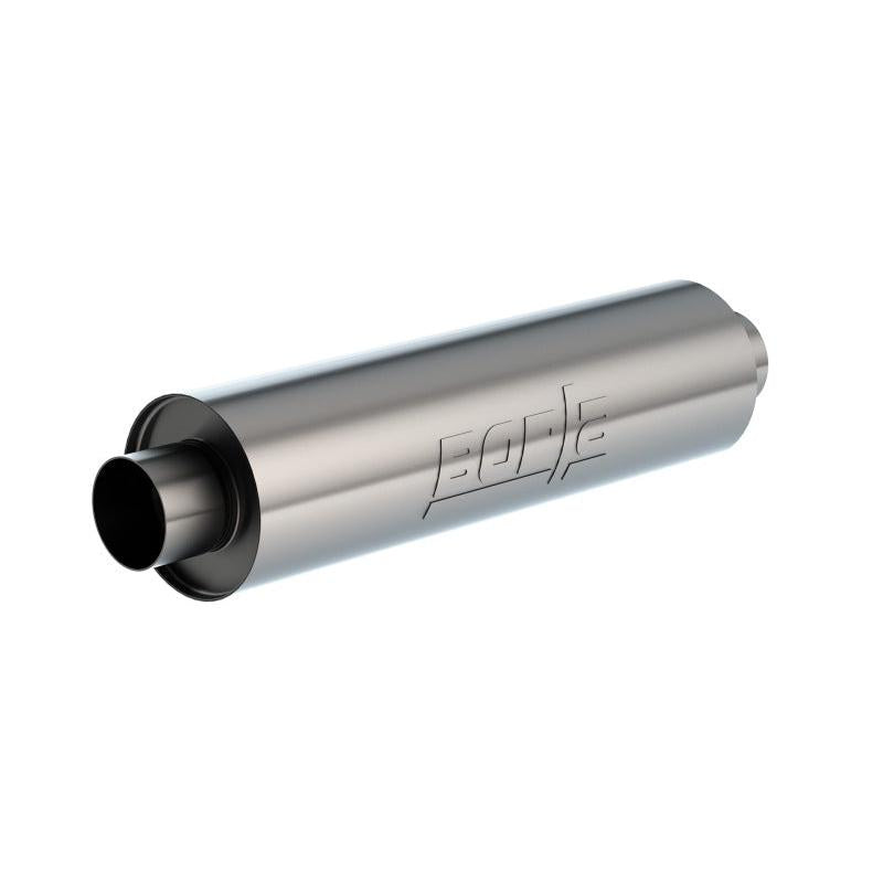 Borla Universal Muffler 6.75 X 24.00in LG. X 3.53 I.D. w/Nipples, Un-notched , OAL 29.00in-SR1 Performance