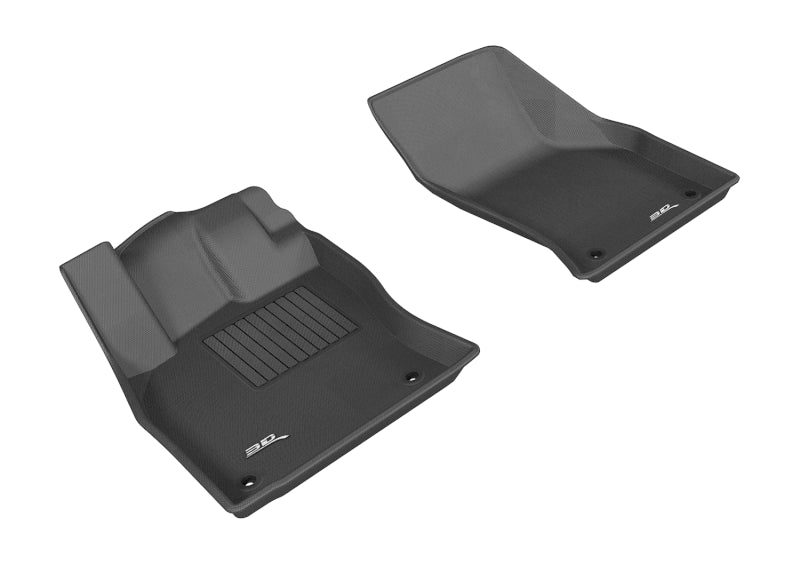 3D MAXpider 2015-2020 Audi A3/A3 Sportback E-Tron/RS3/S3 Kagu 1st Row Floormat - Black-SR1 Performance