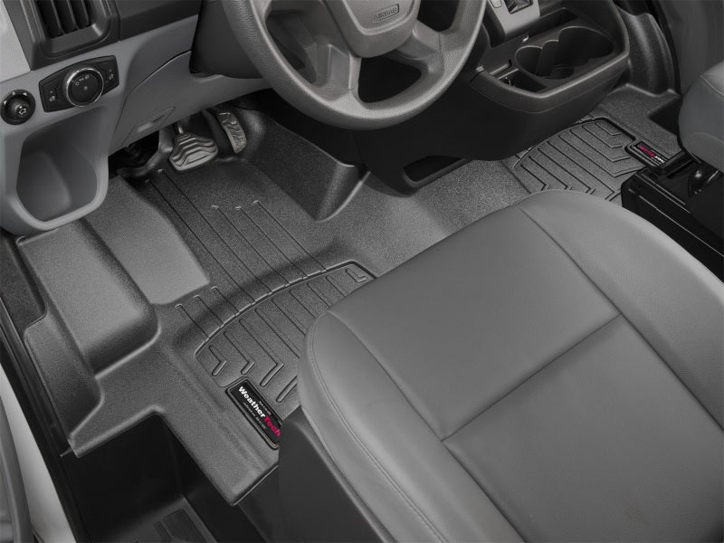 WeatherTech DigitalFit Front FloorLiner for Ford Transit 2015+ – Black with Over the Hump Protection