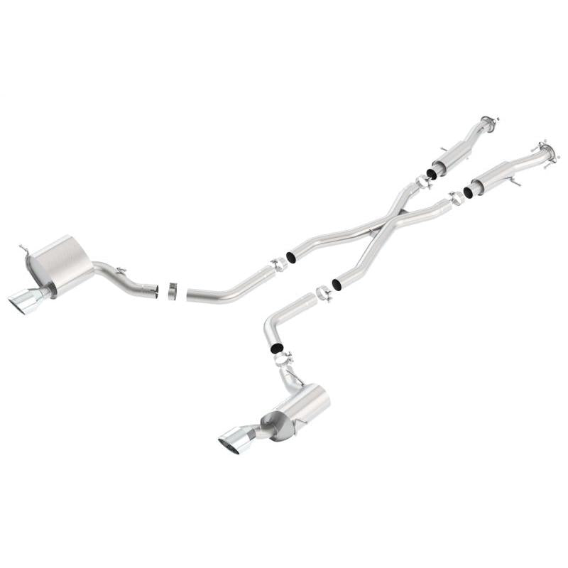 Borla 2015 Jeep Grand Cherokee SRT8 ATAK Dual Round Rolled Exit Catback Exhaust-SR1 Performance