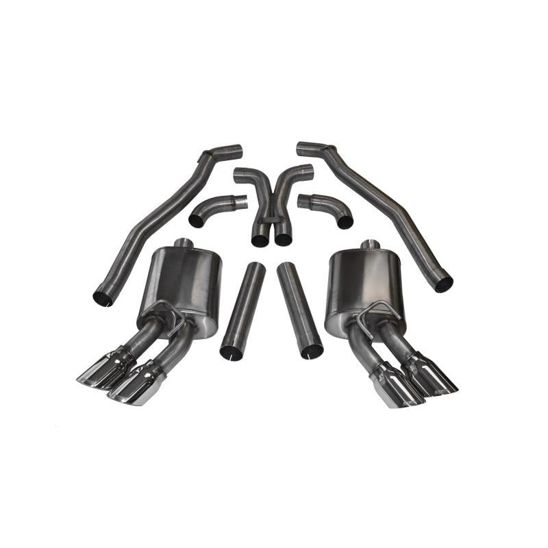 Corsa 2012-2015 Chevrolet Camaro Coupe ZL1 6.2L V8 Polished Sport Cat-Back + XO Exhaust-SR1 Performance