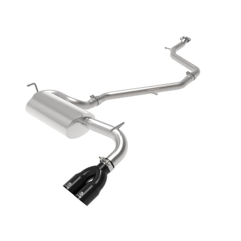 aFe Takeda 18-21 Toyota C-HR 2.0L 2.5in 304 Stainless Steel Cat-Back Exhaust w/ Black Tip-SR1 Performance